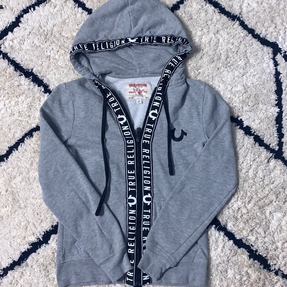 True religion zip up hoodie